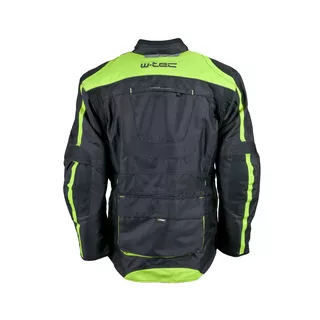 Pánska dlhá moto bunda W-TEC Glomnitz - čierno-zelená