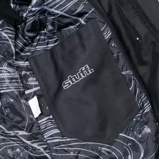 Pánska dlhá moto bunda W-TEC Glomnitz - čierno-zelená