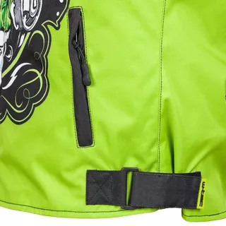 Moto bunda W-TEC Daemon - zelená s potlačou