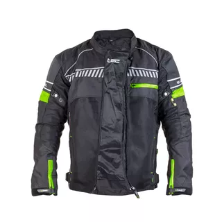 Pánska moto bunda W-TEC Meltsch NF-2301 - 2. akosť - neon zelená-čierna