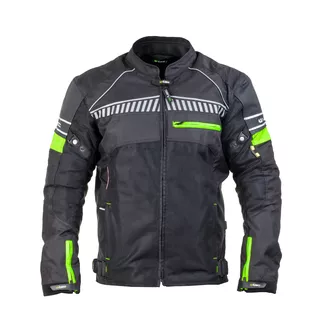 Pánska moto bunda W-TEC Meltsch NF-2301 - 2. akosť - neon zelená-čierna - neon zelená-čierna