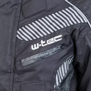 Pánska moto bunda W-TEC Kamicer - čierno-šedá