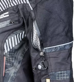 Pánska moto bunda W-TEC Kamicer - čierno-šedá