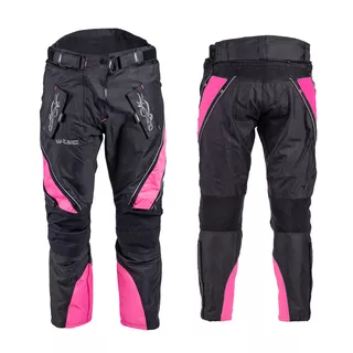 Dámske moto nohavice W-TEC Kaajla - čierno-biela