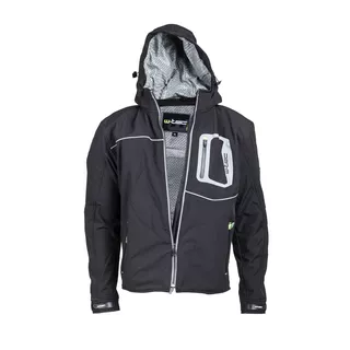Pánska softshell moto bunda W-TEC Borozef - čierno-zelená