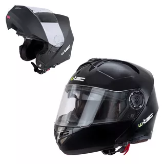 Výklopná moto prilba W-TEC Vexamo - 2.akosť - čierno-šedá