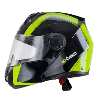 Výklopná moto prilba W-TEC Vexamo - 2.akosť - čierno-šedá