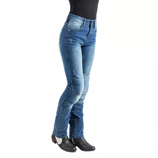 Dámske moto jeansy W-TEC Panimali - 2. akosť - modrá