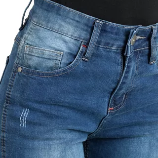 Dámske moto jeansy W-TEC Panimali - 2. akosť - modrá
