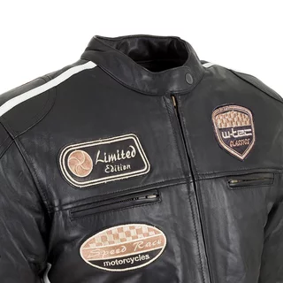 Dámska kožená moto bunda W-TEC Sheawen Lady Black