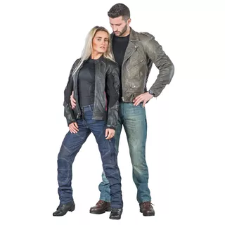 Dámske kožené moto topánky W-TEC Jartalia - čierna