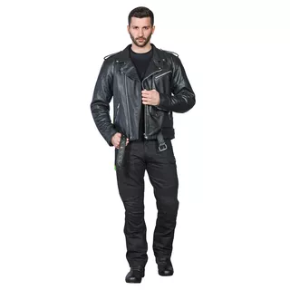 Kožené moto topánky W-TEC Benkoff - čierna
