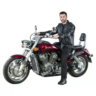 Kožené moto topánky W-TEC Benkoff - čierna