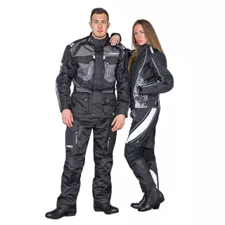 Dámske moto nohavice W-TEC Kaajla - čierno-biela