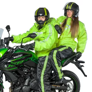 Pršiplášťové moto nohavice W-TEC Rainy - čierno-žltá