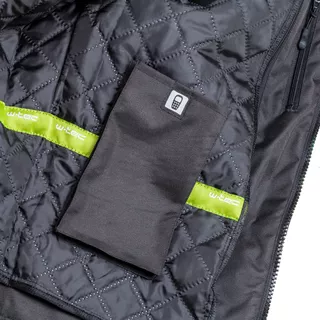 Moto bunda W-TEC Daemon - zelená s potlačou