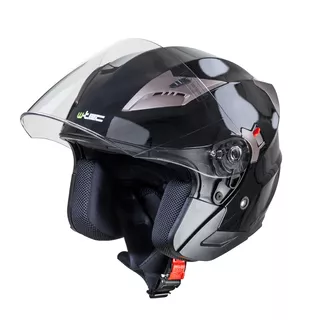 Moto prilba W-TEC Putta - čierna matná - čierno-bronzová