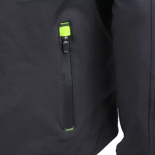 Pánska softshell moto bunda W-TEC Borozef - čierno-zelená