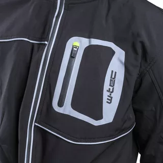 Pánska softshell moto bunda W-TEC Borozef - čierno-zelená