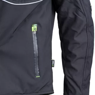 Pánska softshell moto bunda W-TEC Borozef - čierno-zelená
