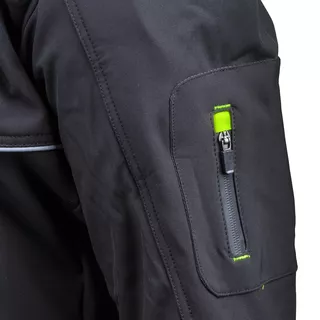 Pánska softshell moto bunda W-TEC Borozef - čierno-zelená