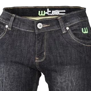 Dámske moto jeansy W-TEC C-2011 čierne - čierna