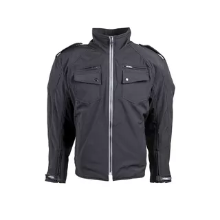 Pánska softshell moto bunda W-TEC Clappy NF-2754 - čierna - čierna