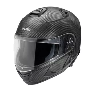 Výklopná moto prilba W-TEC Tensiler - 2. akosť - karbón lesk