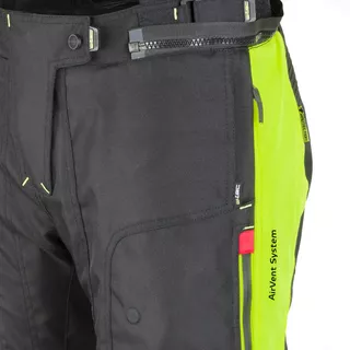 Dámske moto nohavice W-TEC Spirital Lady - čierna-fluo žltá