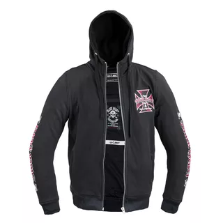 Pánska mikina W-TEC Black Heart Vintage Iron Hoodie - čierna