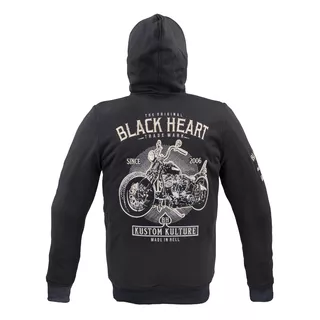 Pánska mikina W-TEC Black Heart Kustom Kulture Hoodie s aramidom - čierna