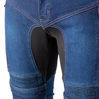Dámske moto jeansy W-TEC Biterillo Lady - 2.akosť - modrá