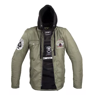Pánska bunda W-TEC Black Heart Khaki Jacket s aramidom - 2.akosť - Garage Built