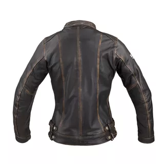 Dámska kožená moto bunda W-TEC Black Heart Lizza - 2.akosť - vintage hnedá