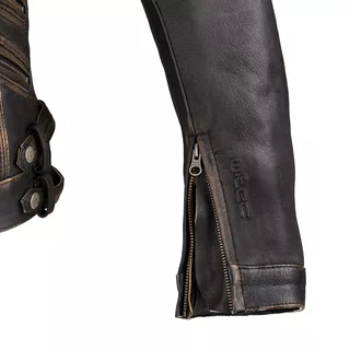 Dámska kožená moto bunda W-TEC Black Heart Lizza - 2.akosť - vintage hnedá