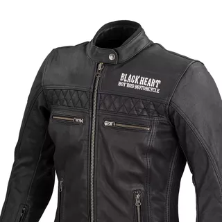 Dámska kožená moto bunda W-TEC Black Heart Raptura - 2. akosť - čierna