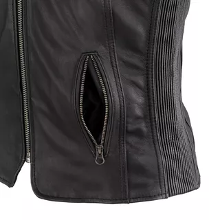 Dámska kožená moto bunda W-TEC Black Heart Raptura - 2. akosť - čierna