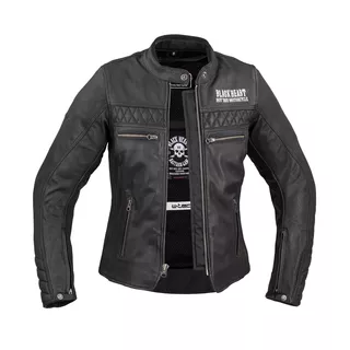 Dámska kožená moto bunda W-TEC Black Heart Raptura - 2. akosť - čierna