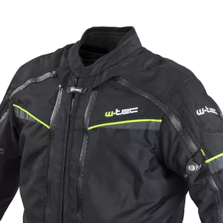 Pánska moto bunda W-TEC Progair - čierna-fluo