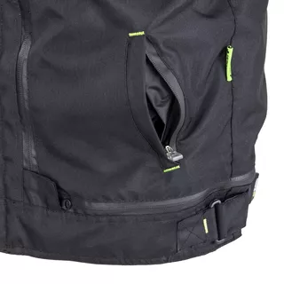 Pánska moto bunda W-TEC Progair - čierna-fluo