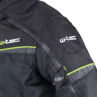 Pánska moto bunda W-TEC Progair - čierna-fluo