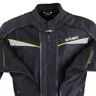 Pánska moto bunda W-TEC Progair - čierna-fluo