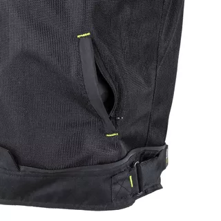 Pánska moto bunda W-TEC Progair - čierna-fluo