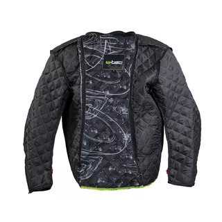 Pánska moto bunda W-TEC Progair - čierna-fluo