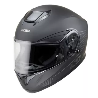 Moto prilba W-TEC Yorkroad Solid - White Grey Glossy