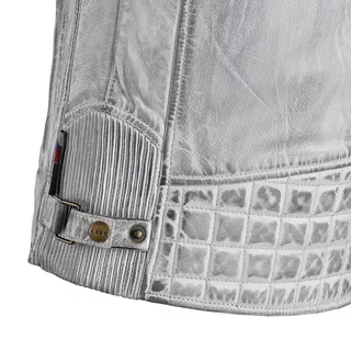 Dámska kožená moto bunda W-TEC Sheawen Lady White - biela