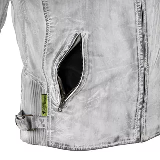 Dámska kožená moto bunda W-TEC Sheawen Lady White - biela