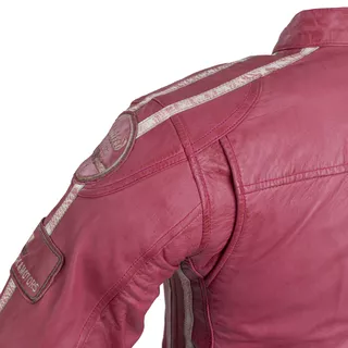Dámska kožená moto bunda W-TEC Sheawen Lady Pink - ružová