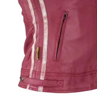 Dámska kožená moto bunda W-TEC Sheawen Lady Pink - ružová