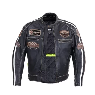 Pánska kožená moto bunda W-TEC Sheawen Vintage